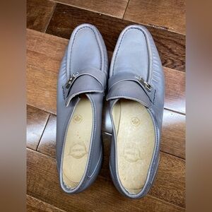 Florsheim Slip On Loafer Gray Leather Dress Shoes 8.5 D